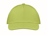 5 panel baseball cap, lime