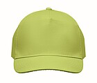 5 panel baseball cap, lime