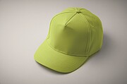 5 panel baseball cap, lime