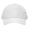5-panel baseball cap, white