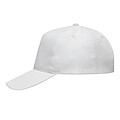 5-panel baseball cap, white