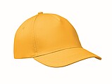 5 panel baseball cap, yellow