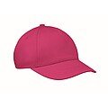 5 panel kids baseball cap, fuchsia