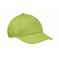 5 panel kids baseball cap, lime