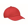 5 panel kids baseball cap, red