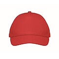 5 panel kids baseball cap, red