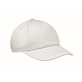 5 panel kids baseball cap, white
