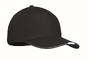 5 panel LED cotton cap 220gr/m2, black