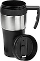 500ml Travel mug. Black/silver