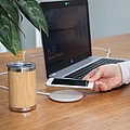 5W Wheat straw wireless charger,brown