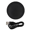5W wireless charging pad round, black