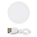 5W wireless charging pad round, white