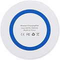 5W wireless charging pad, white/royal blue