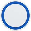 5W wireless charging pad, white/royal blue