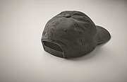 6 panel baseball cap 265 gr/m2, black