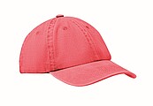 6 panel baseball cap 265 gr/m2, red