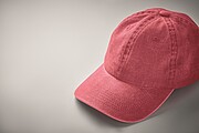 6 panel baseball cap 265 gr/m2, red