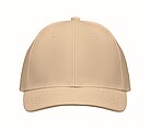 6 panel baseball cap, beige