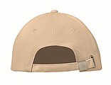 6 panel baseball cap, beige