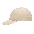 6-panel baseball cap, beige