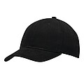 6-panel baseball cap, black