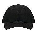 6-panel baseball cap, black