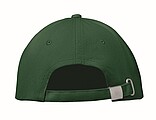 6 panel baseball cap, dark green