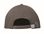 6 panel baseball cap, dark grey/grey