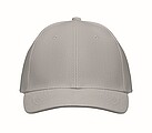 6 panel baseball cap, grey