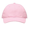 6-panel baseball cap, pink