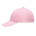 6-panel baseball cap, pink