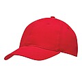 6-panel baseball cap, red