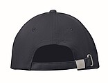 6 panel baseball cap, white/dark blue