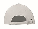 6 panel baseball cap, white