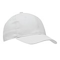 6-panel baseball cap, white