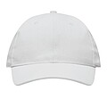 6-panel baseball cap, white