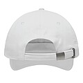 6-panel baseball cap, white