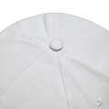6-panel baseball cap, white