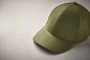 6 panel cotton baseball cap, army Green