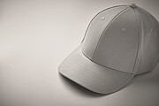6 panel cotton baseball cap, silver