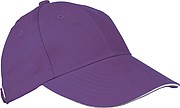 6-panel sandwich baseball cap