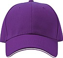 6-panel sandwich baseball cap