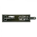 6-tool manicure set in pouch, black