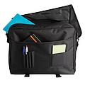 600D polyester document bag, black