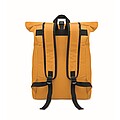 600Dpolyester rolltop backpack, ochre