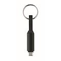 60W charging cable keyring, black