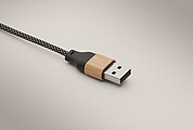 60W charging cable, wood