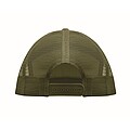 7 panel flat visor cap, army green