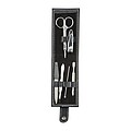 7-piece manicure set in a case, black