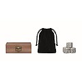 9 stone ice cube set in box, wood
